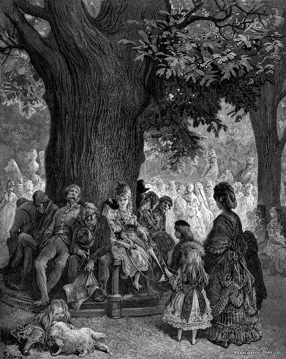 Velký strom - Kensingtonské zahrady od Gustava Doré od Gustave Dore