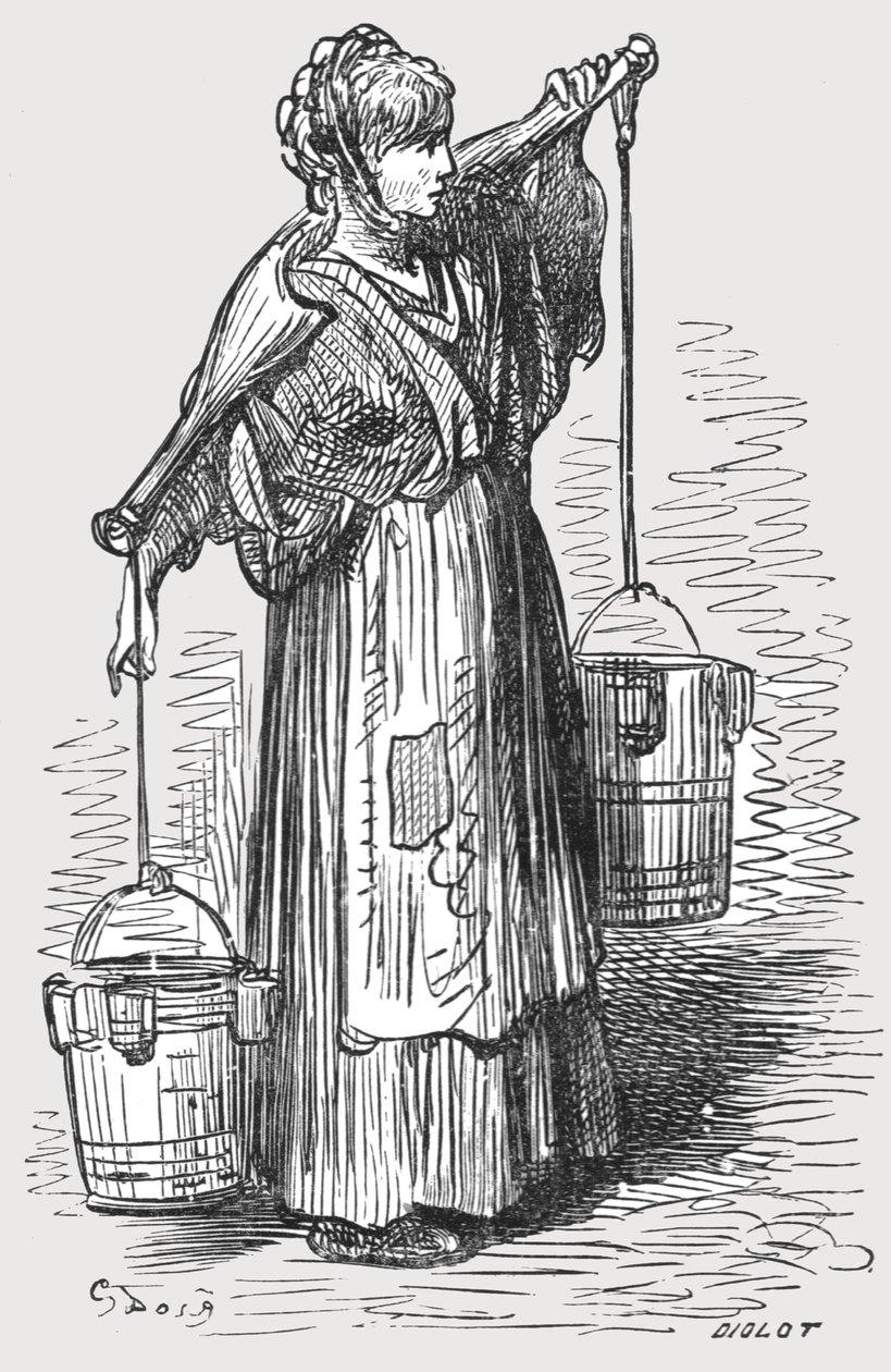 "Mléčná žena", 1872. od Gustave Dore