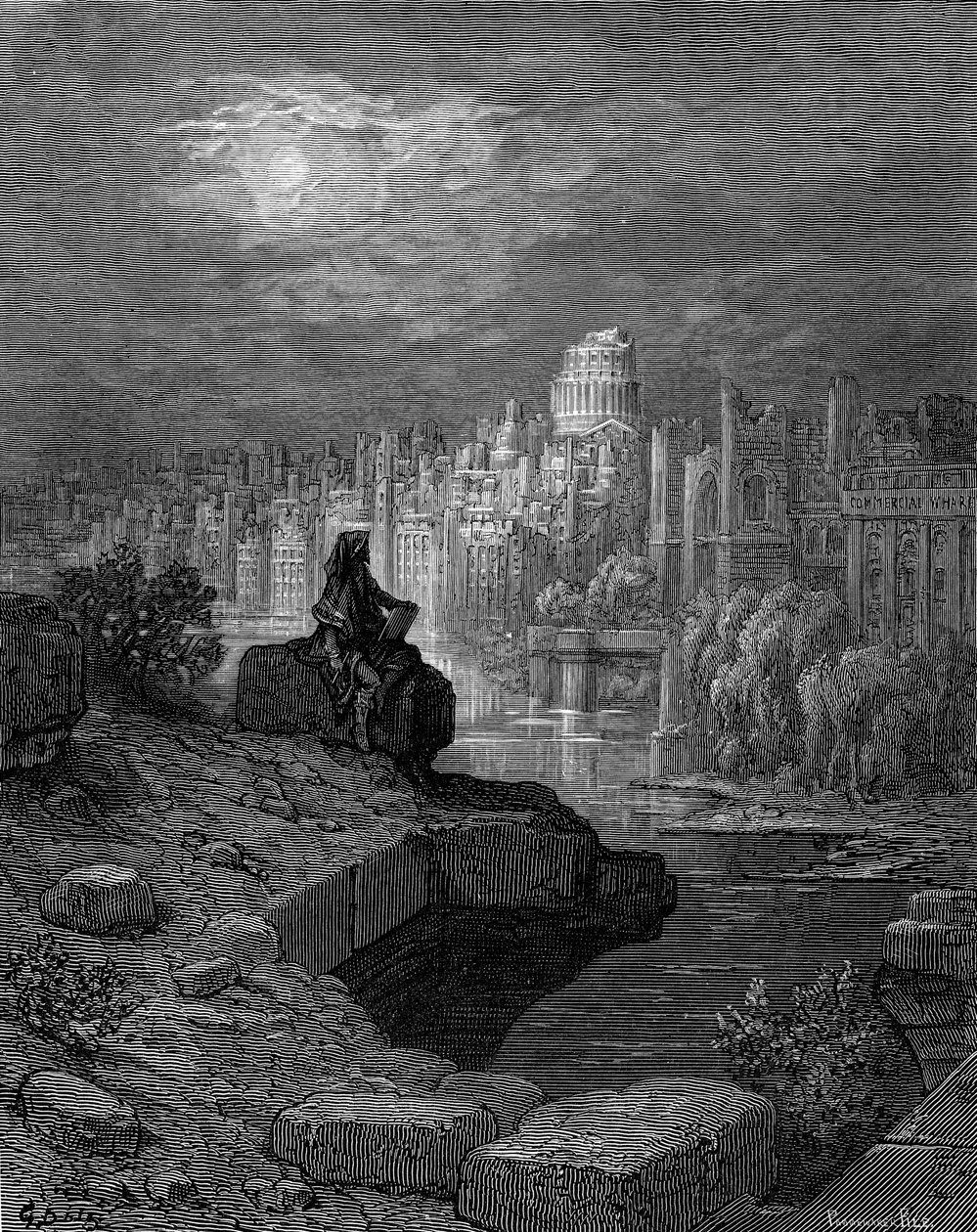 Novozélanďan od Gustava Doré od Gustave Dore