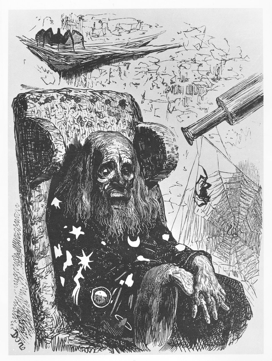 Astrolog Herr Trippa, ilustrace z 