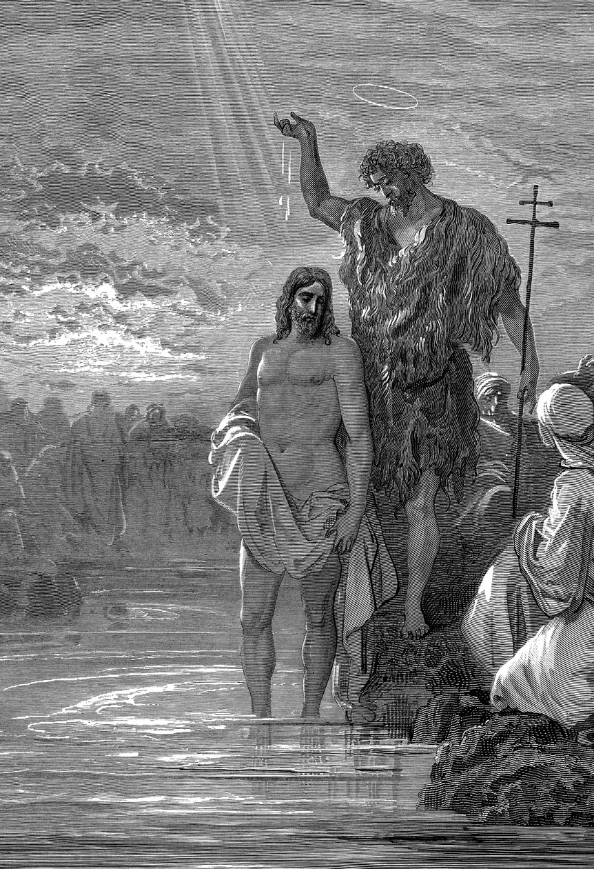 Křest Kristův, 1. století, 1865-1866 od Gustave Dore