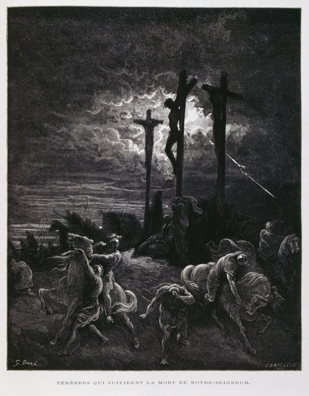 Ukřižování Krista, Ilustrace z Doreho bible od Gustave Dore
