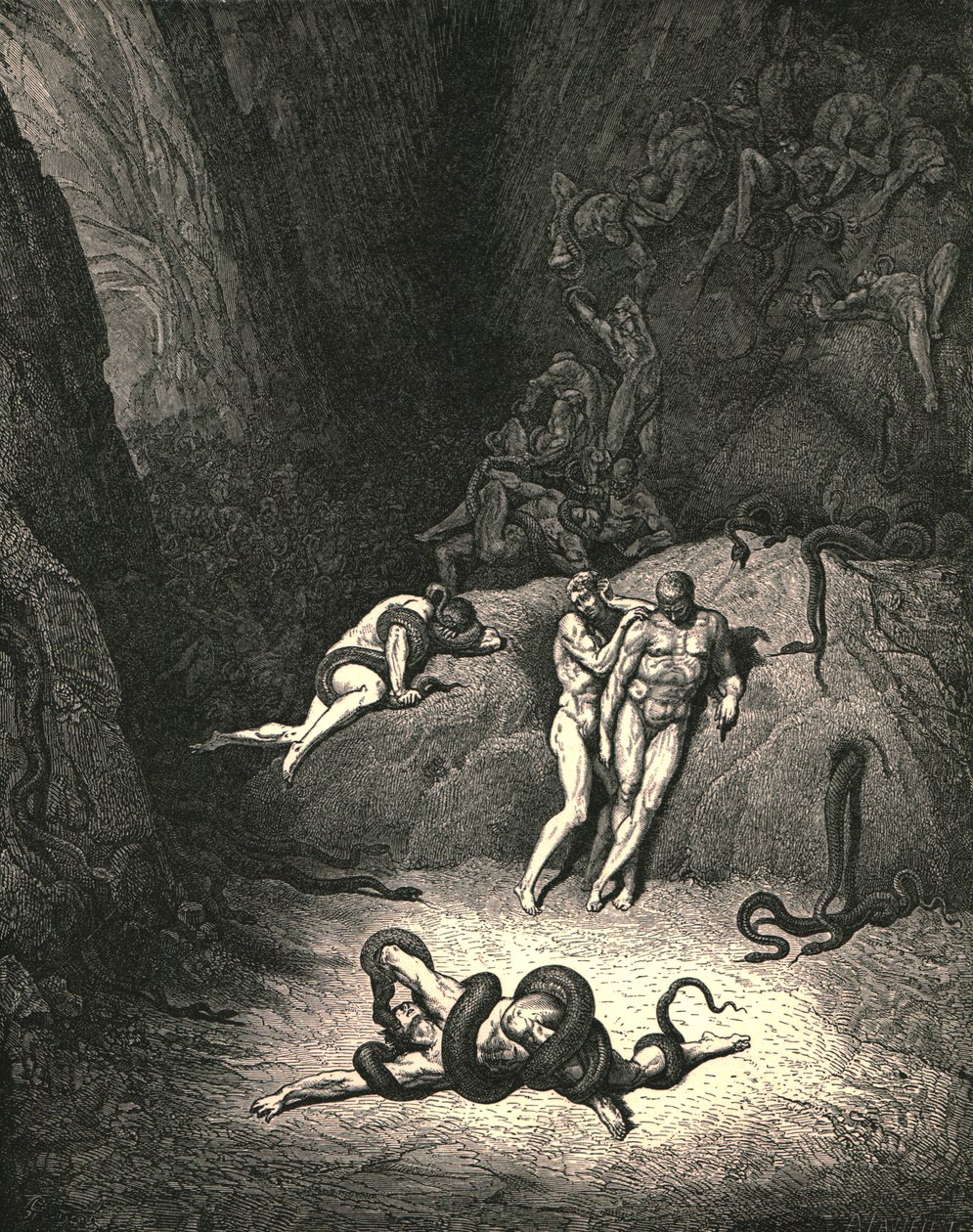Ostatní dva se dívali a zvolali: Ah! Jak se změníš, Agnello!, c1890. od Gustave Dore