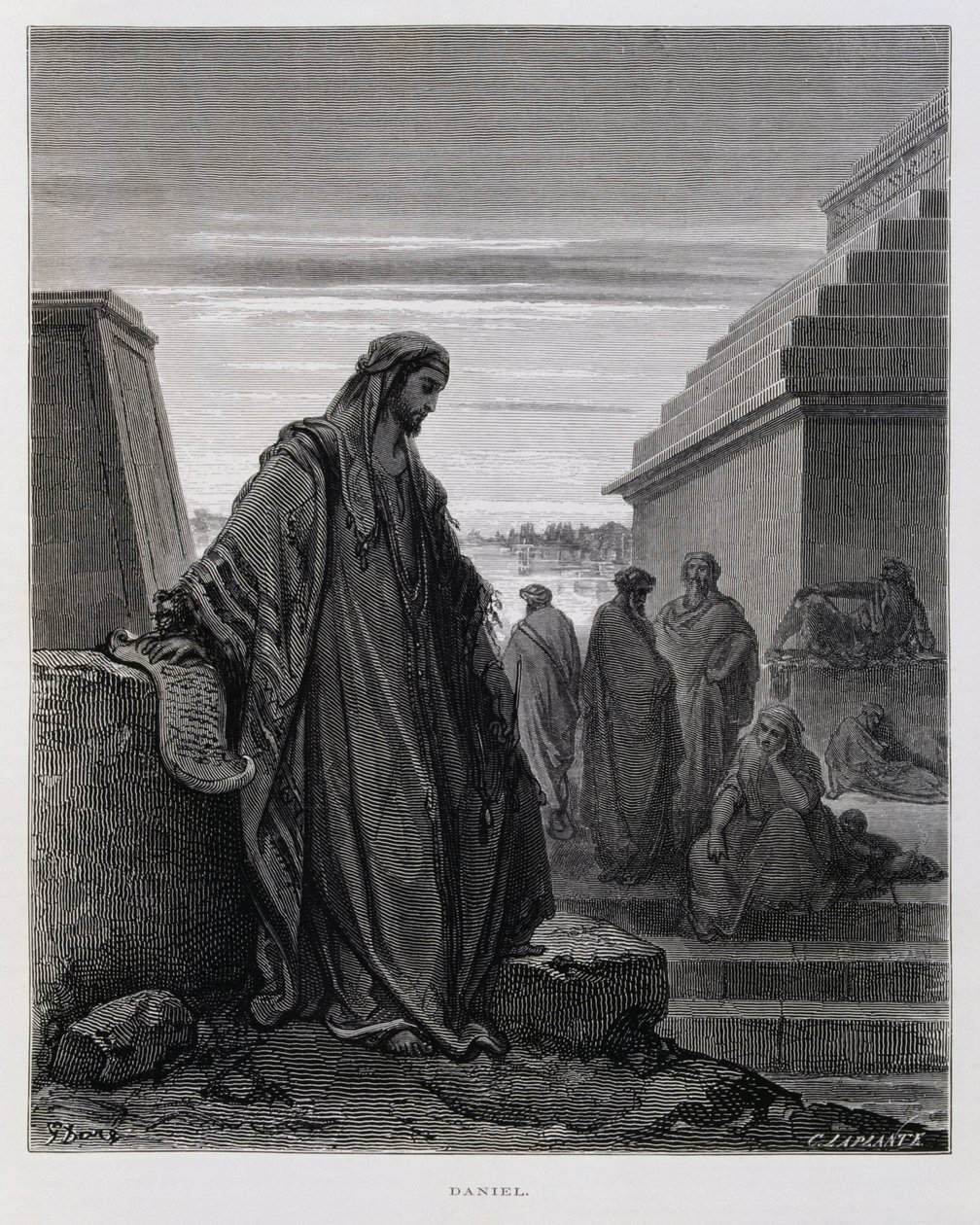 Prorok Daniel, Ilustrace z Doreovy bible od Gustave Dore