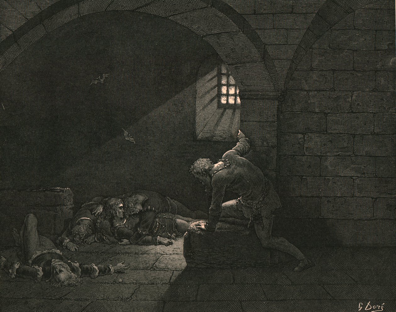Pak půst ovládl smutek, c1890. od Gustave Dore