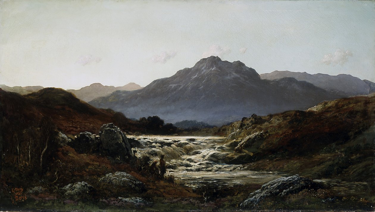 Torrent In The Highlands (olej na plátně) od Gustave Dore