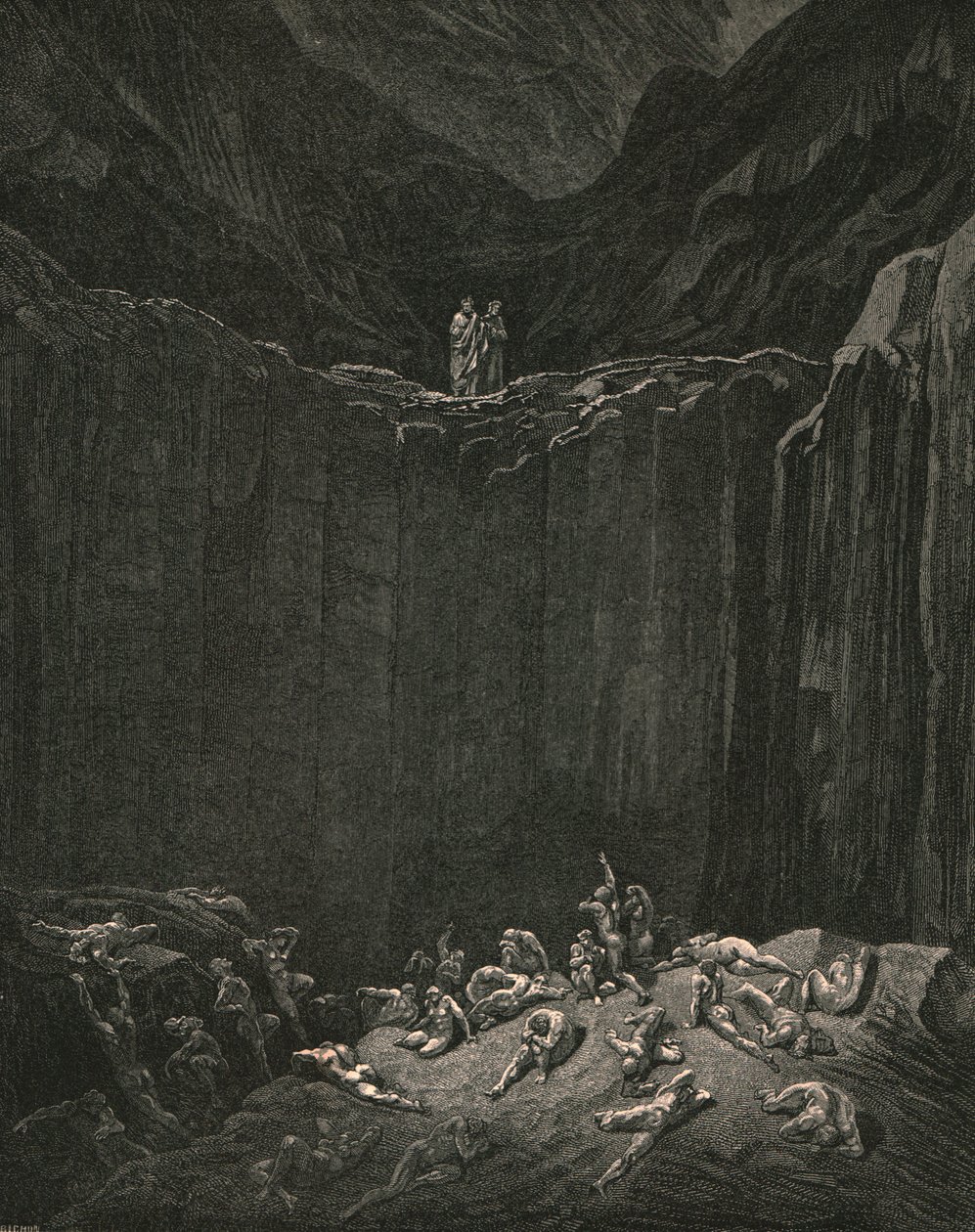 ...všehledá spravedlnost, odsouzení k potrestání padělatelů, c1890. od Gustave Dore