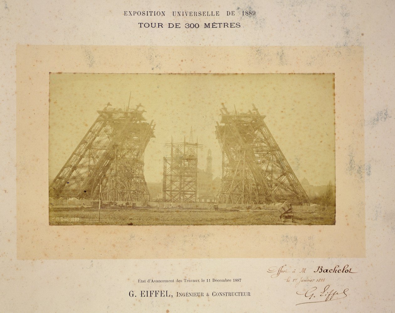 Stavba Eiffelovy věže od Gustave Eiffel