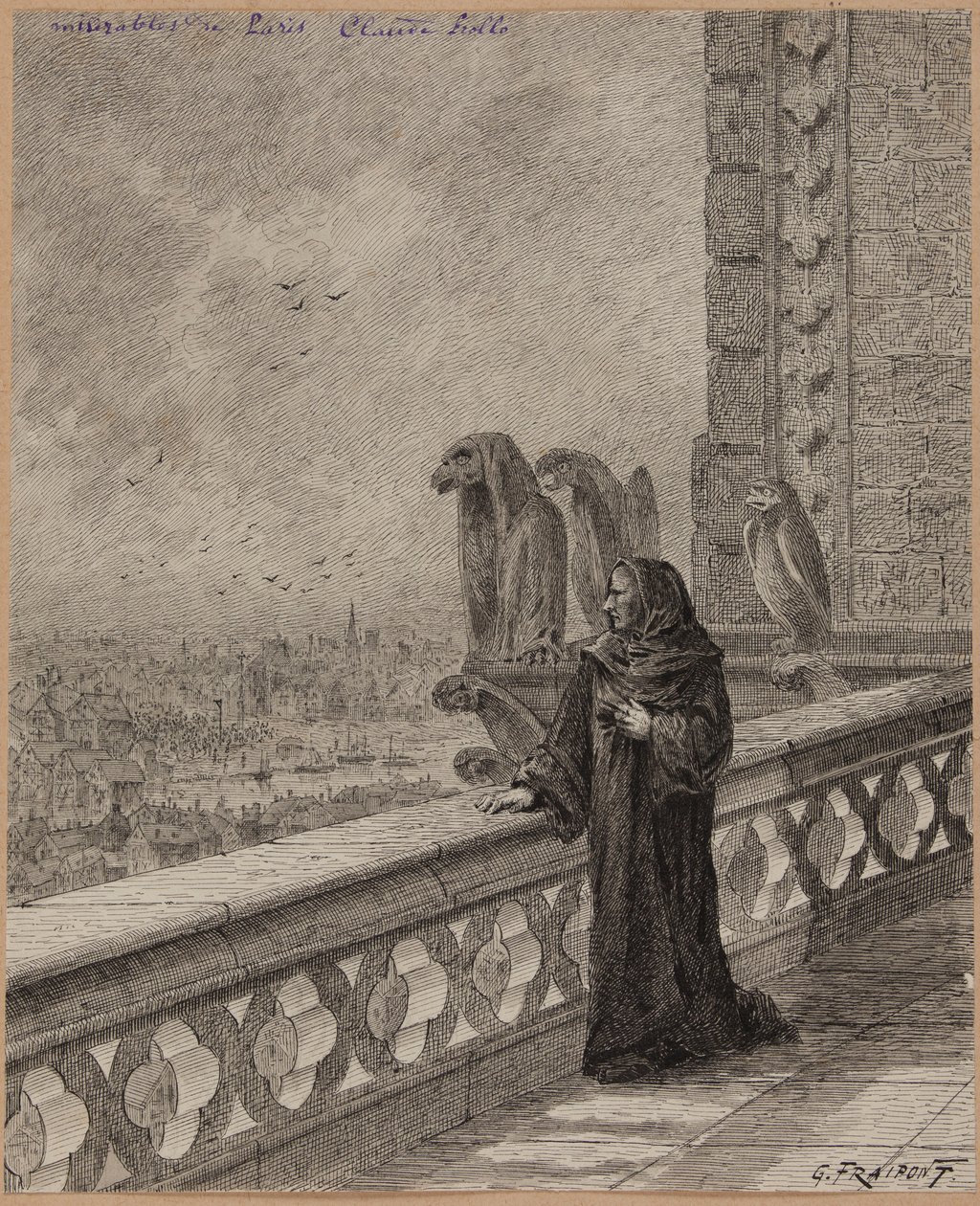 Claude Frollo. od Gustave Fraipont