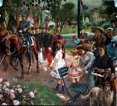Březnová minulost k výstavě v Roubaix, 1907 (nástěnná malba) od Gustave Grau