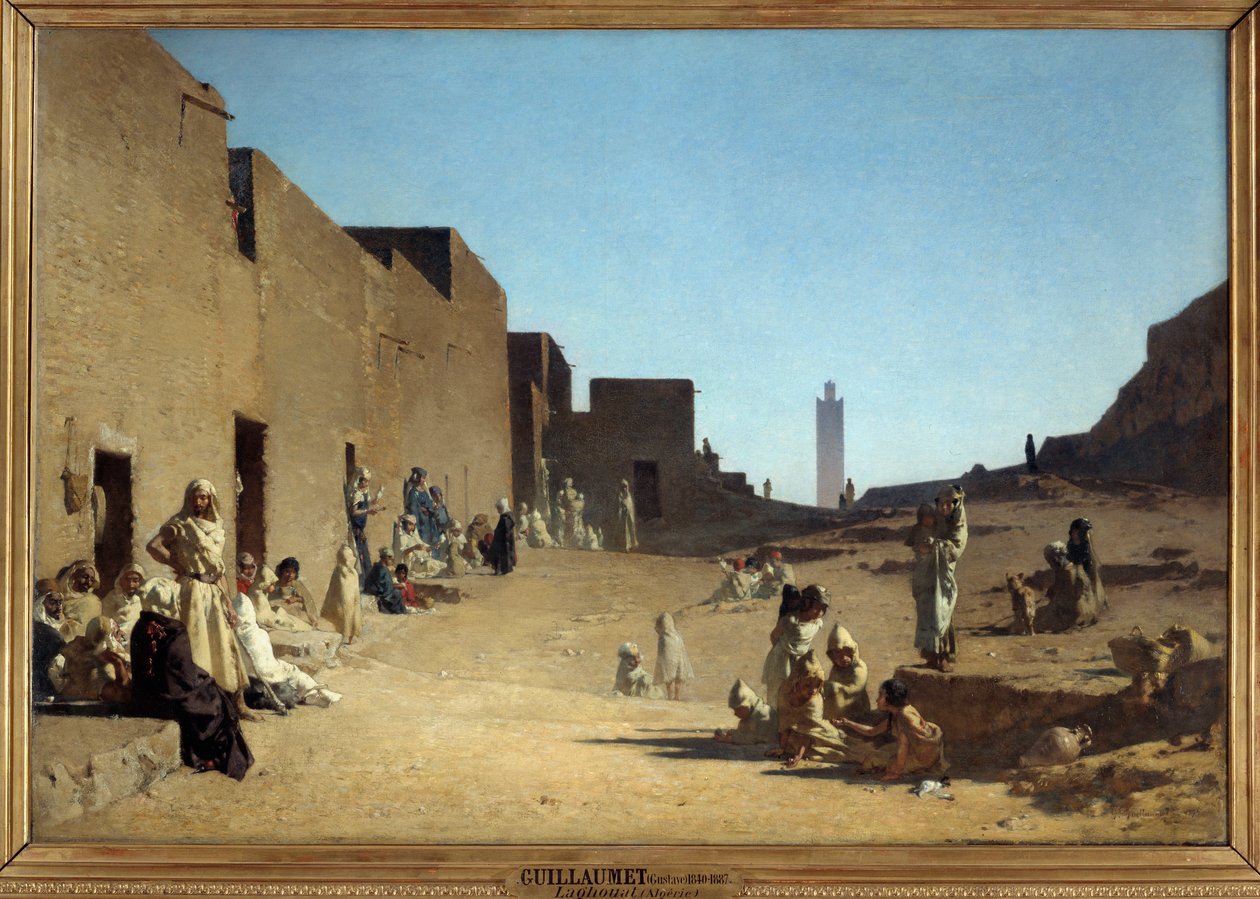 Laghouat. Alžírská Sahara. Obraz Gustava Guillaumeta (1840-1887) od Gustave Guillaumet