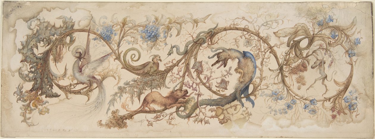 Alegorie neřestí, 1840-98. od Gustave Gustave Moreau,Moreau
