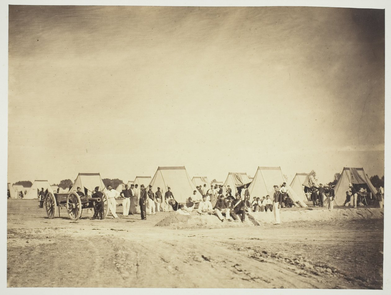 Dělostřelecký tábor, Camp de Chalons od Gustave Le Gray