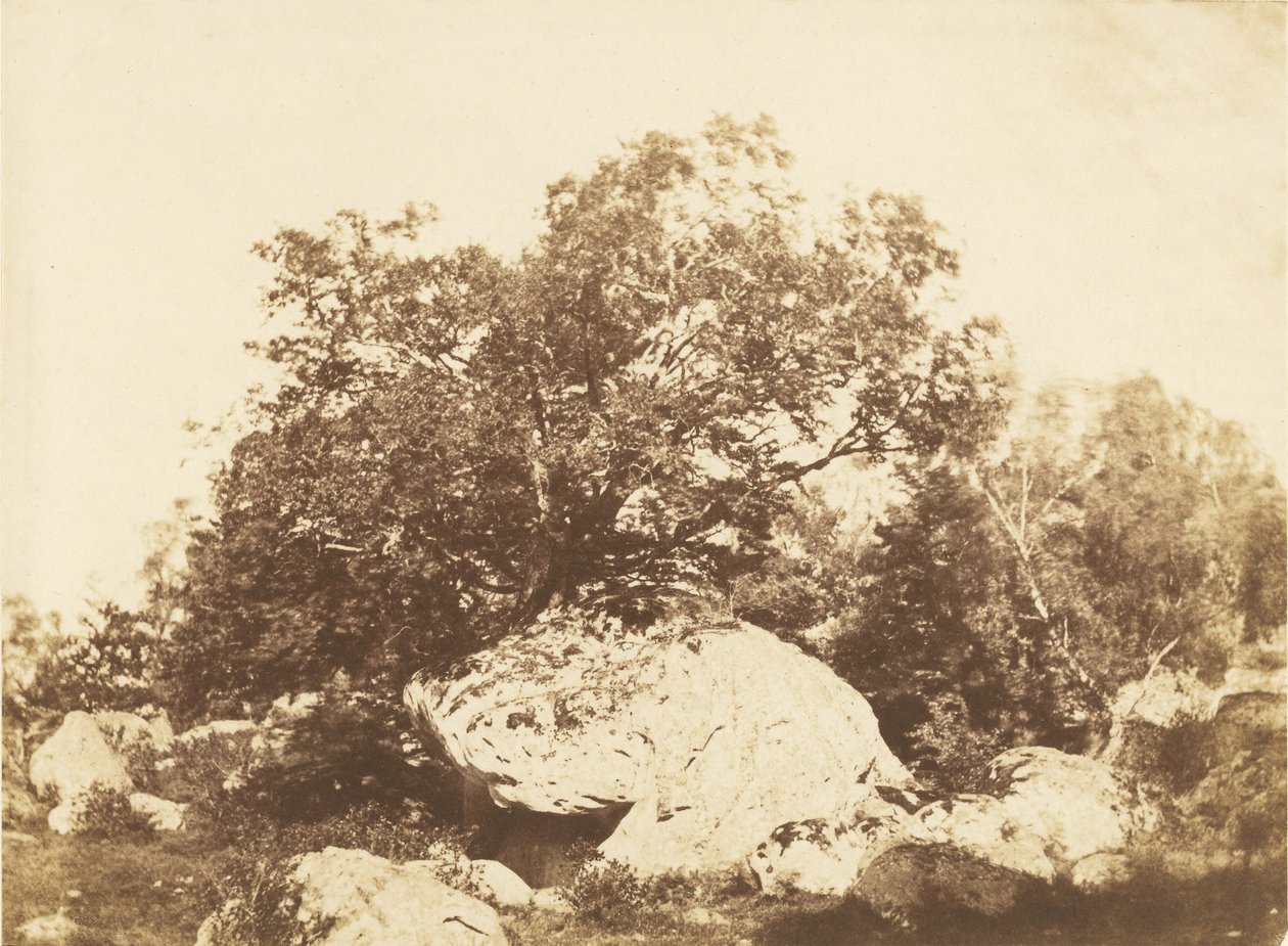 Boulder v Cabatu, Epine Crossroads Les Fontainebleau od Gustave Le Gray