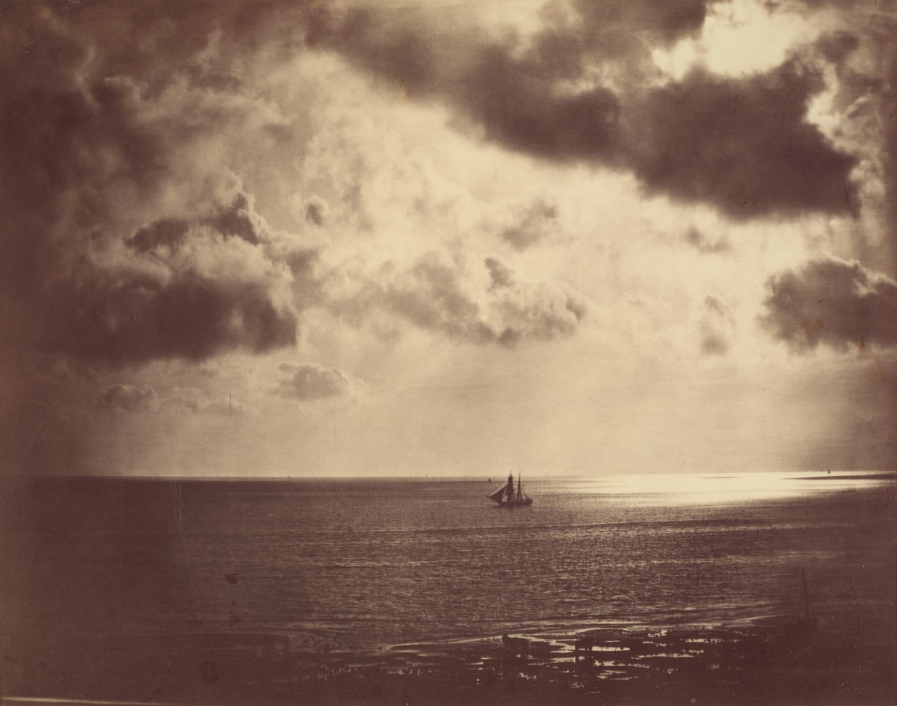 Brig na vodě od Gustave Le Gray