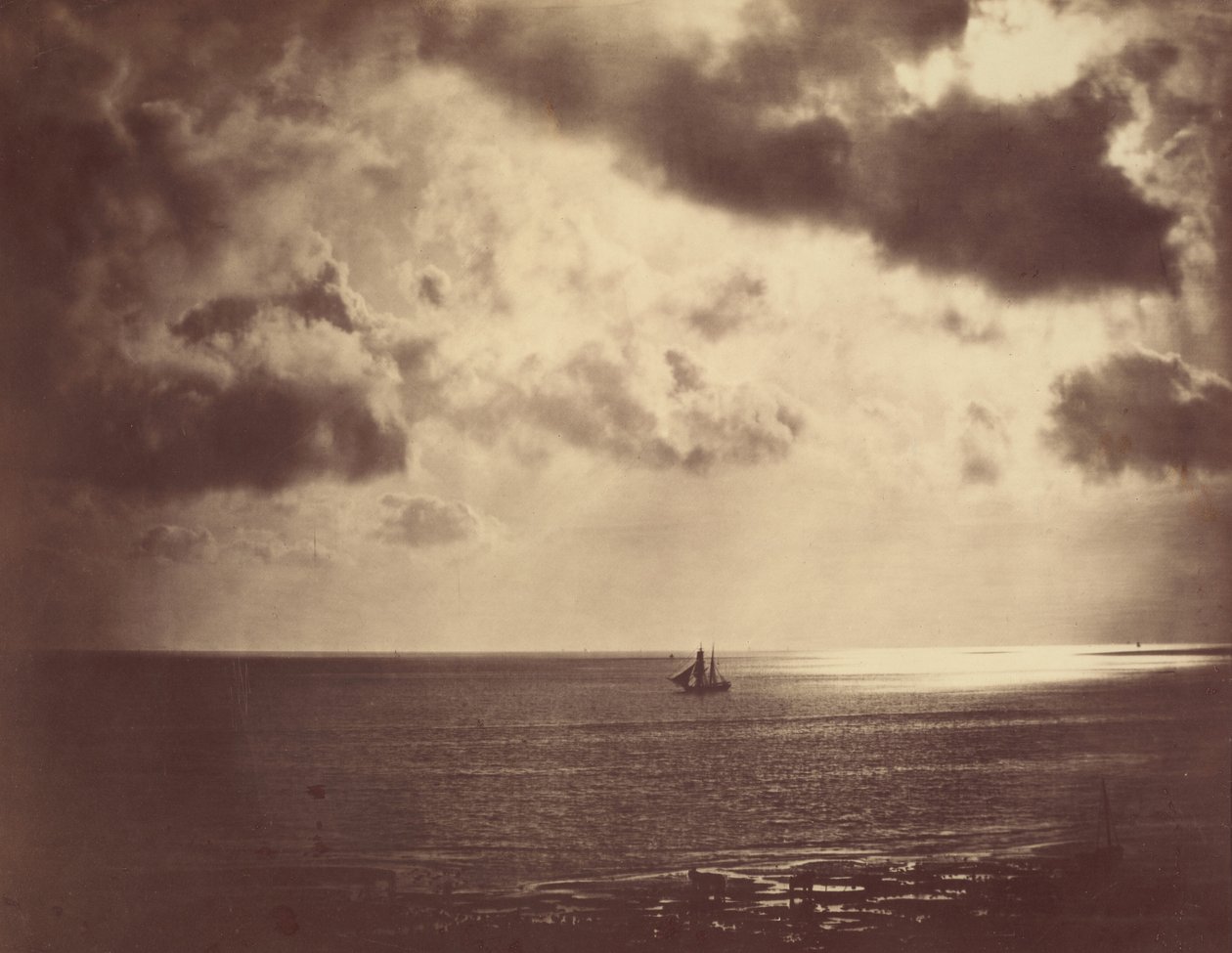 Brig on the Water, 1856. od Gustave Le Gray