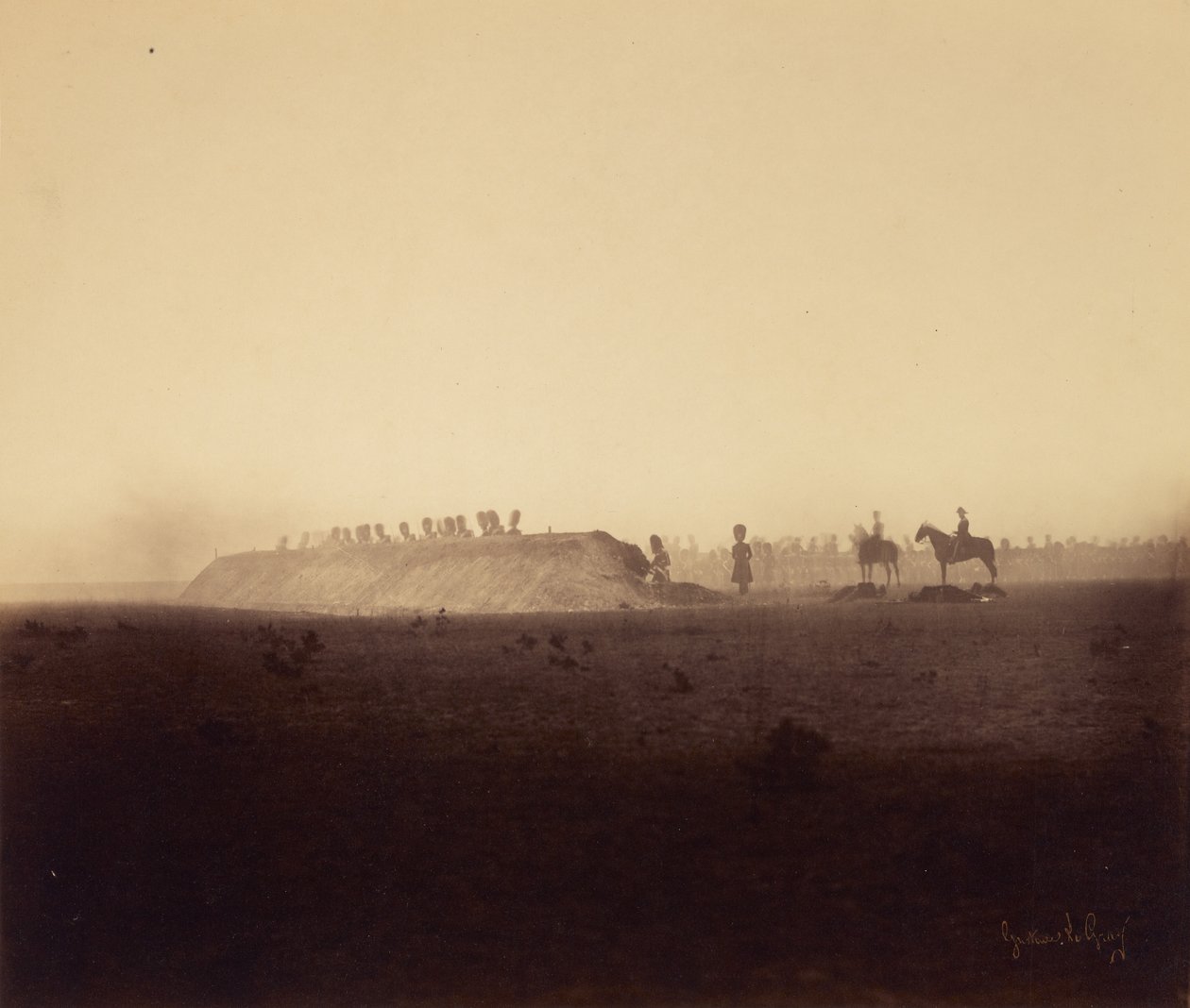 Manévry kavalerie, 3. října od Gustave Le Gray