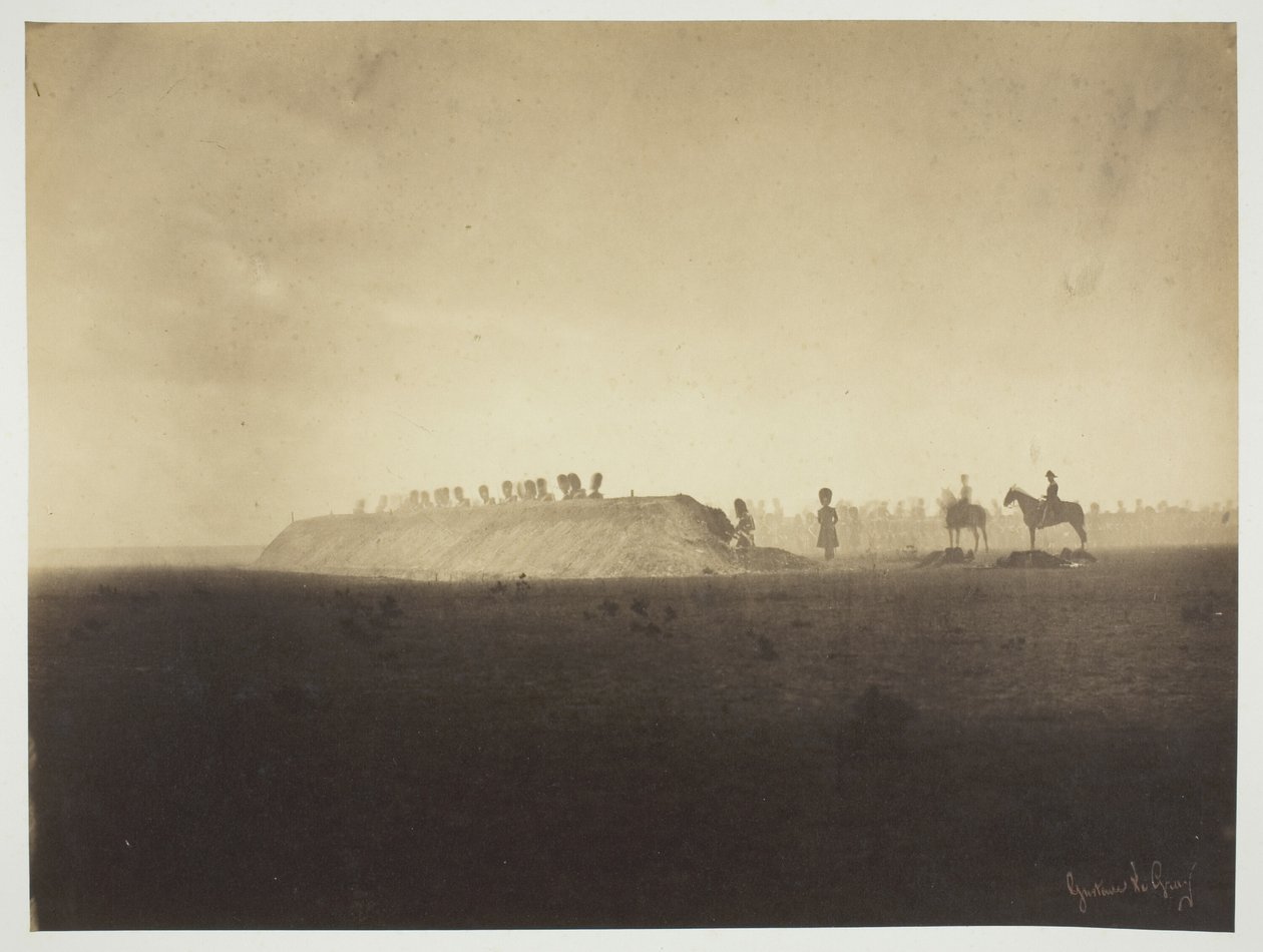 Tábořiště Chalons: Manévry 3. října od Gustave Le Gray