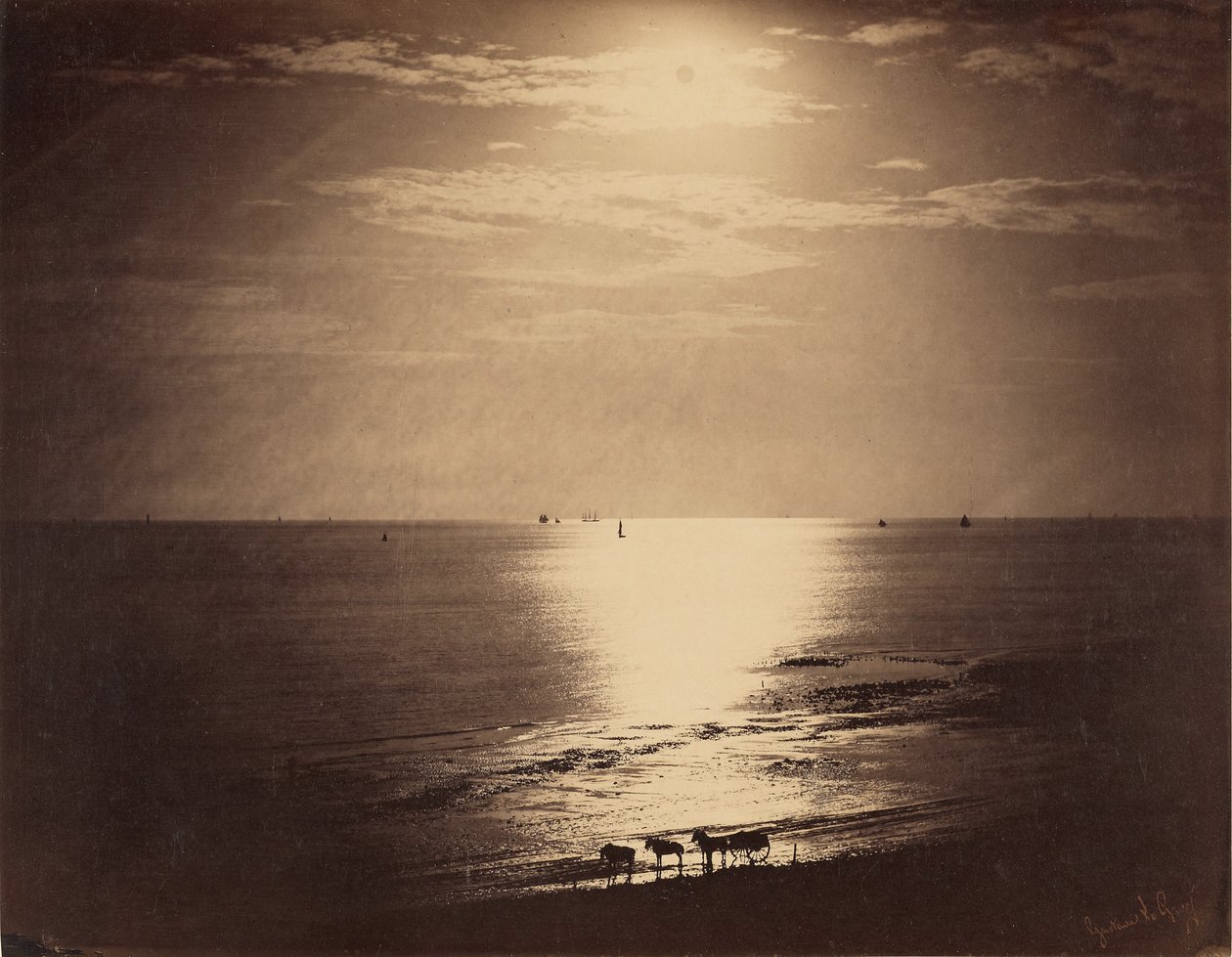 Le Soleil au Zénith - Océan / Slunce v Zenitu, Normandie od Gustave Le Gray