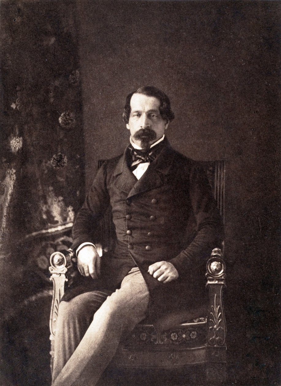 Louis Napoleon Bonaparte (1808-1873) budoucí císař Napoleon III., zde jako 1. prezident francouzské republiky, foto Gustave Le Gray od Gustave Le Gray