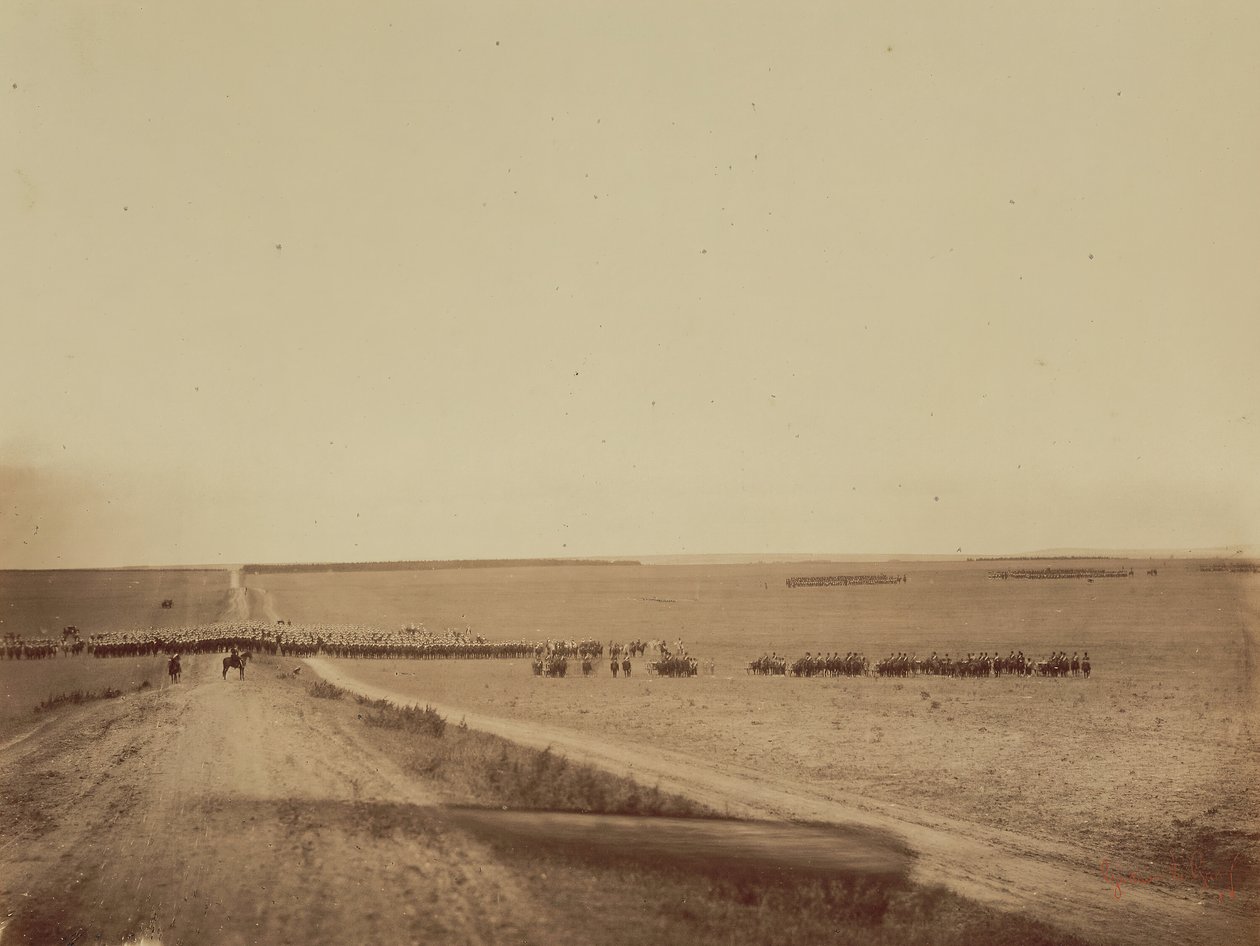 Manévry, Camp de Châlons, 1857. od Gustave Le Gray