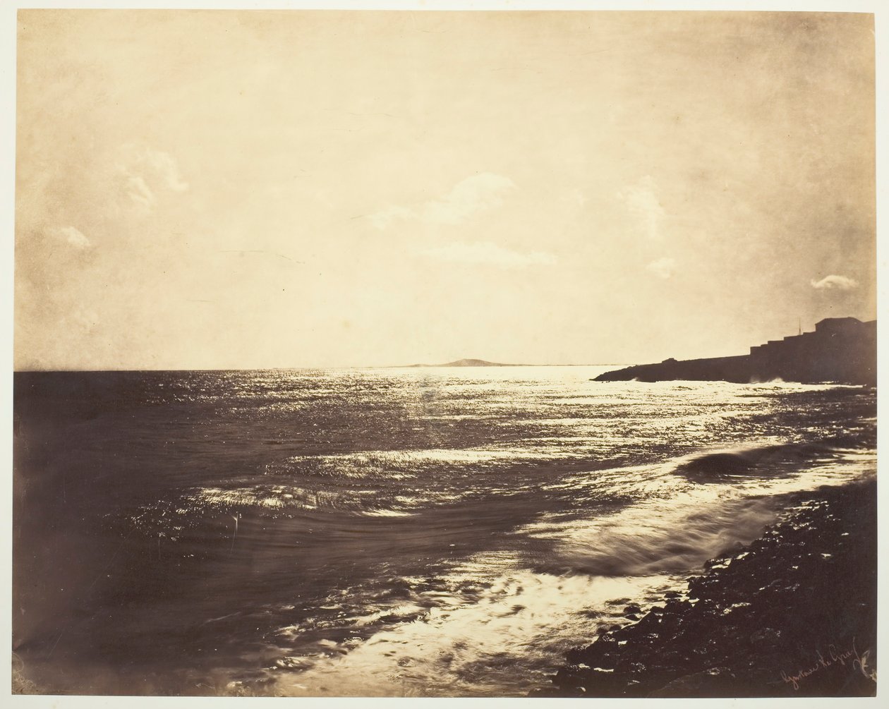 Středozemní moře s horou Agde, 1857. od Gustave Le Gray