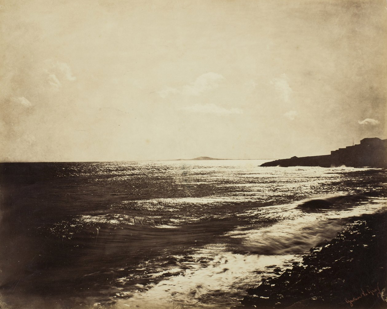 Středozemní moře s horou Agde, 1857 od Gustave Le Gray