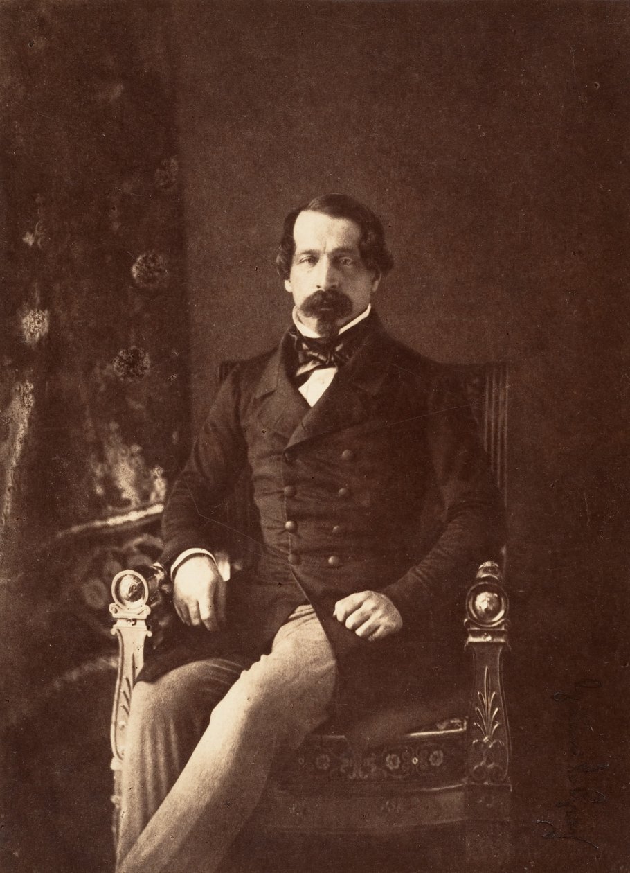Portrét Louis-Napoleon Bonaparte jako princ-prezident, 1852. od Gustave Le Gray