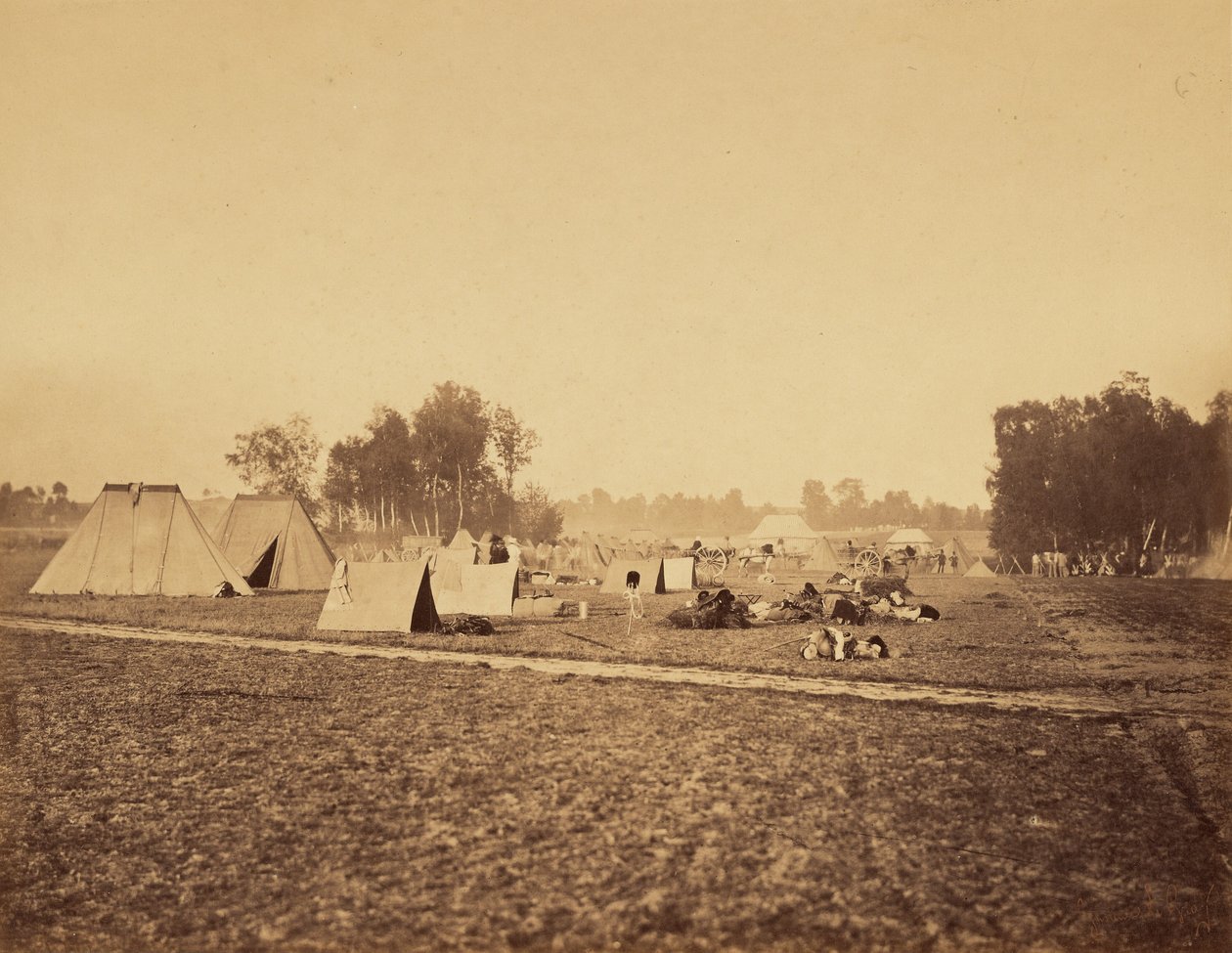 [Stany a vojenské vybavení, Camp de Chalons] od Gustave Le Gray