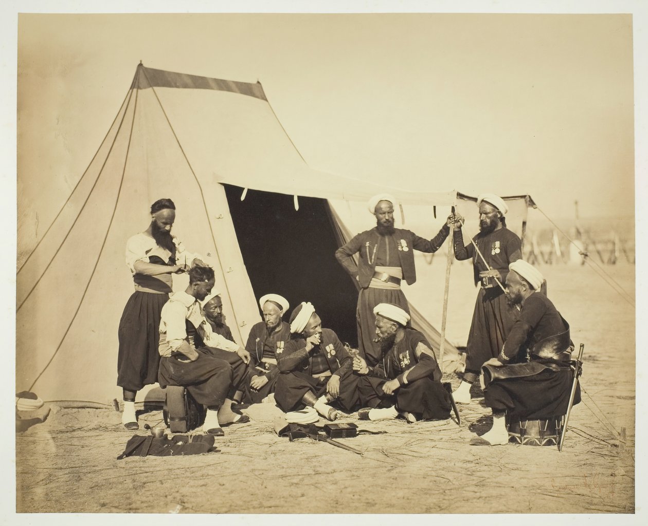 Bez názvu Zouaves, 1857. od Gustave Le Gray