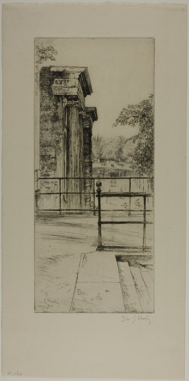 Ruiny starých Tuileries, Paříž od Gustave Leheutre
