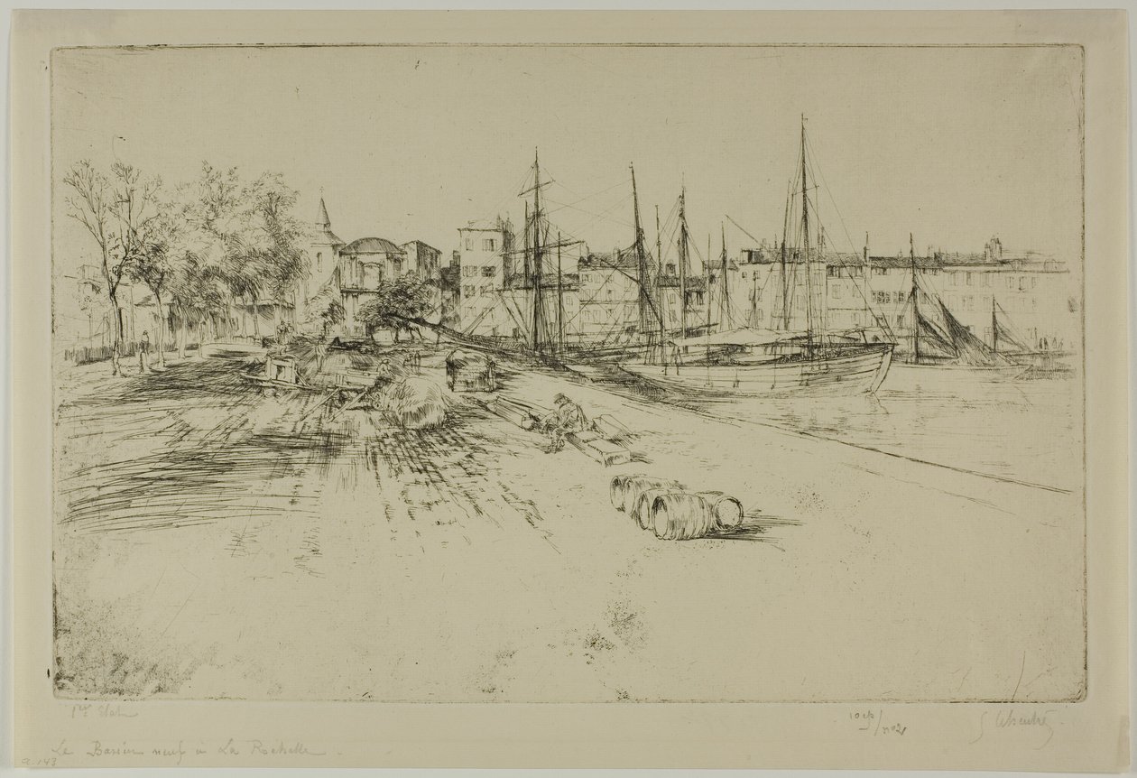 Nový přístav v la Rochelle od Gustave Leheutre
