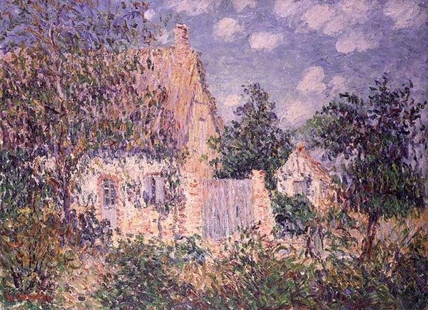 Chata v St. Cyr du Vaudreuil (olej na plátně) od Gustave Loiseau