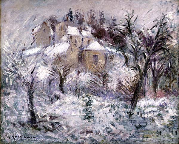 Domy v Pontoise od Gustave Loiseau