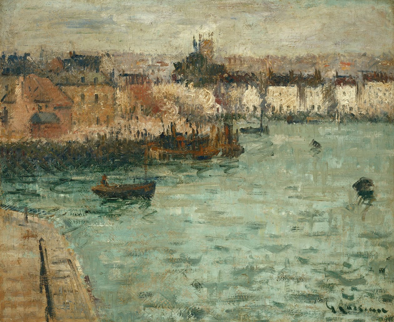 Před přístavem Dieppe; Před Dieppe Gate, 1918-1920 od Gustave Loiseau