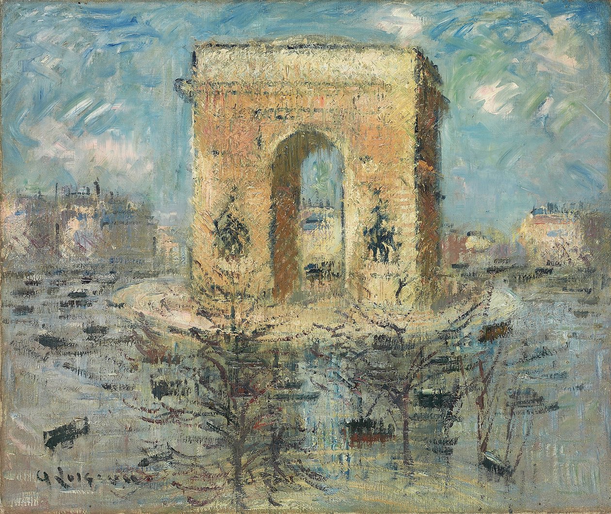 Arc de Triomphe, Place de l"Etoile, 1929 od Gustave Loiseau