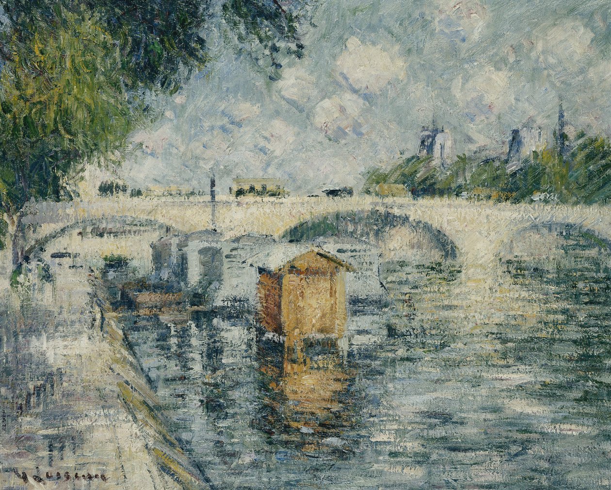 Most Louise Philippe, Paříž, 1925 od Gustave Loiseau
