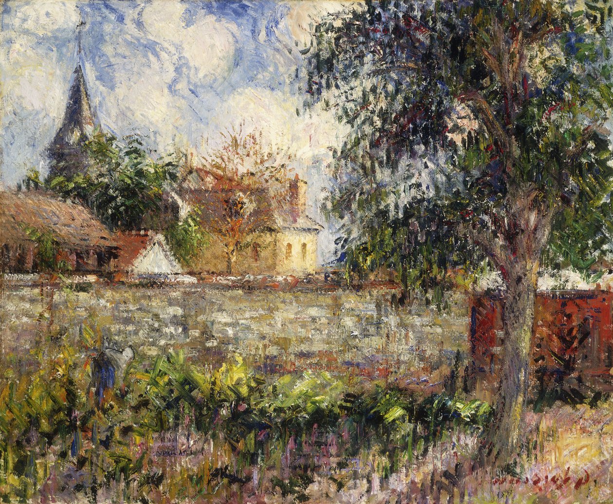Normandský venkov; Krajina v Normandii, 1927 od Gustave Loiseau