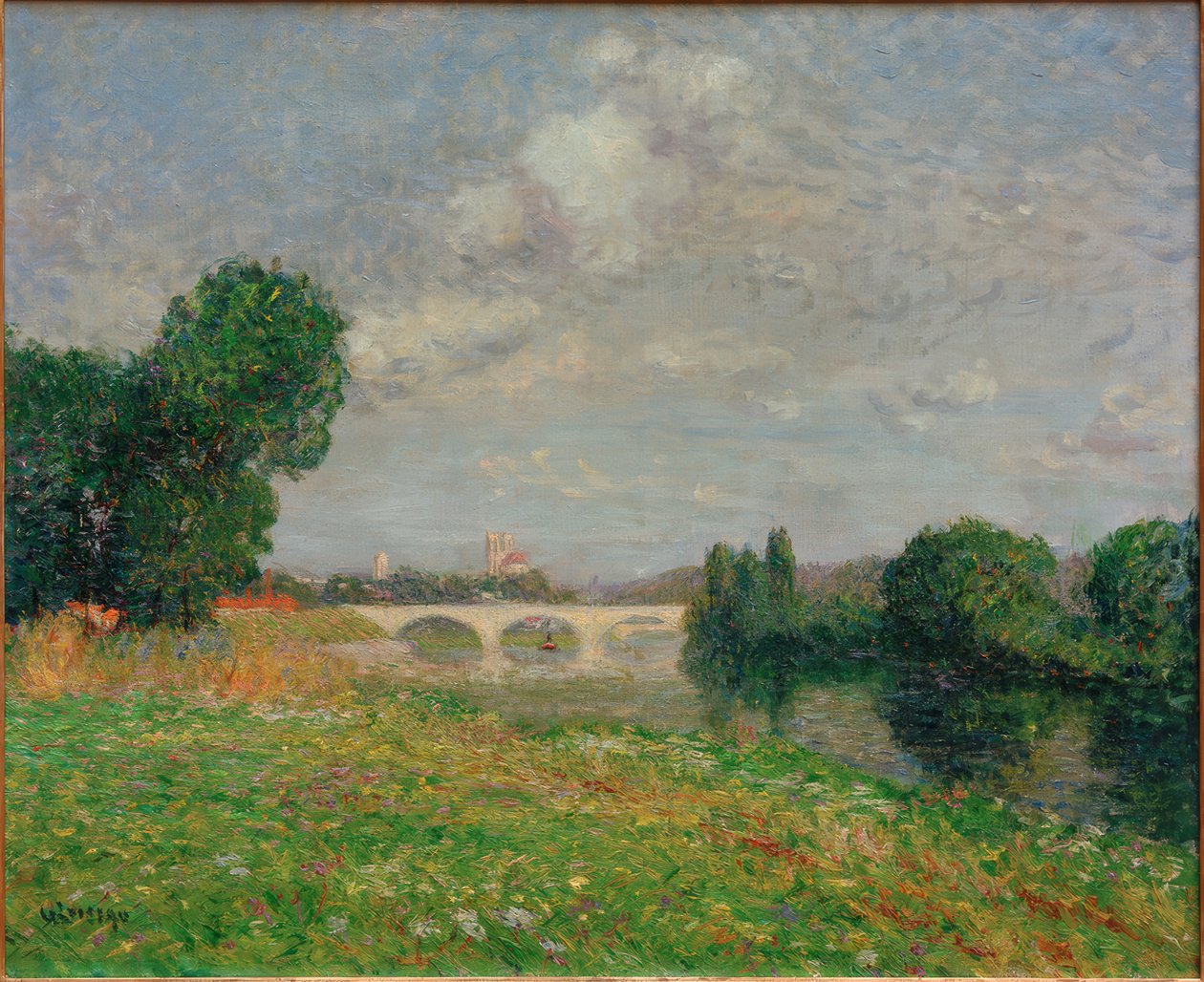 Most Perronet v Nantes od Gustave Loiseau