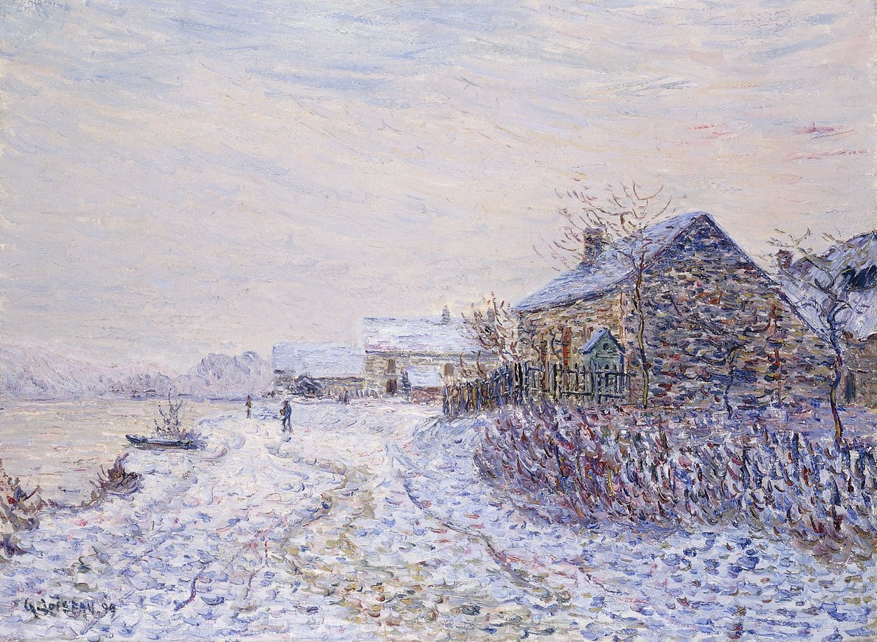 Sníh v Tournedos-sur-Seine, 1899 od Gustave Loiseau