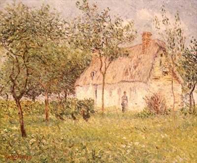 Došková chaloupka od Gustave Loiseau