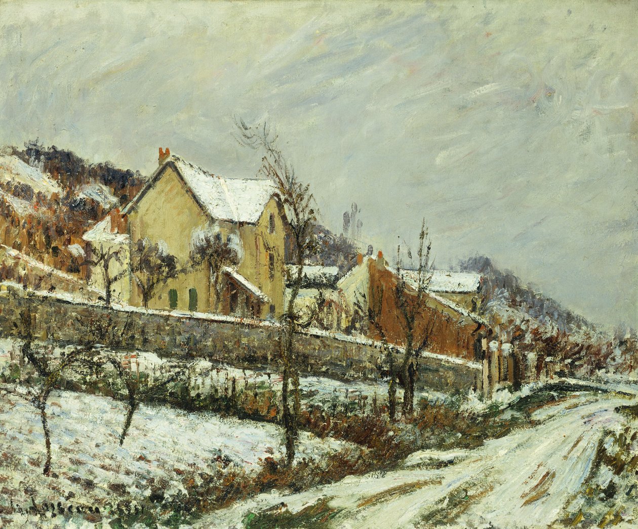 Vesnice ve sněhu; Vesnice ve sněhu, 1911 od Gustave Loiseau