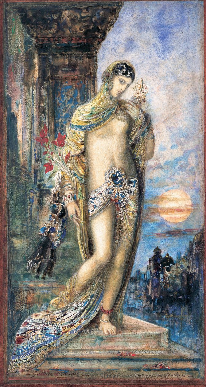 Cantique des Cantiques - Livre de Salomon - Píseň písní par Moreau, Gustave (1826-1898) od Gustave Moreau