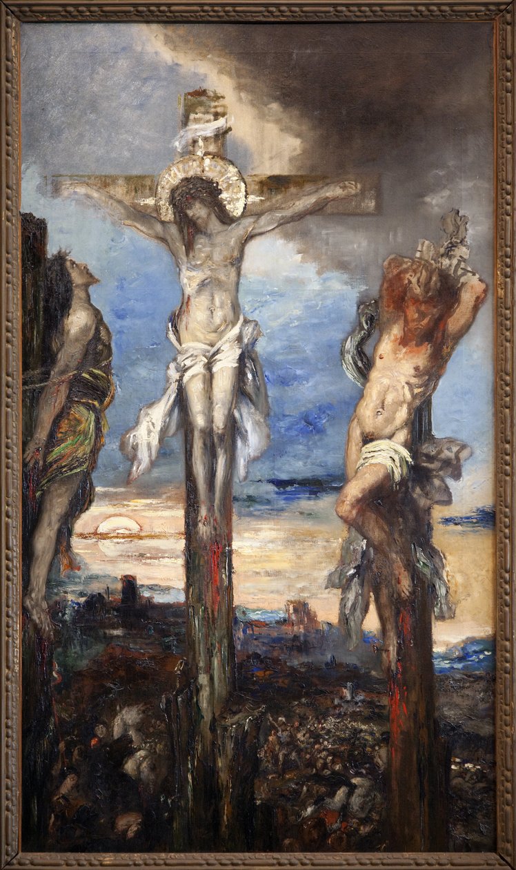 Kristus a dva zloději od Gustave Moreau