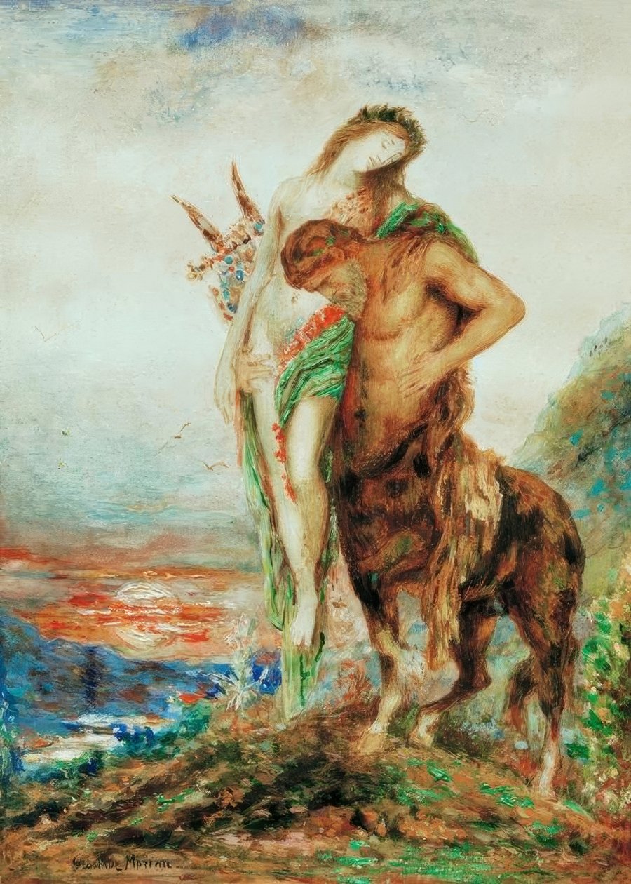 Unavený kentaur od Gustave Moreau