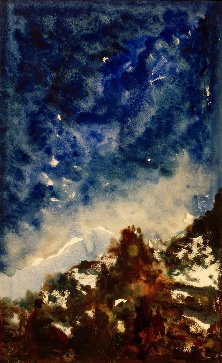 Krajinná studie od Gustave Moreau