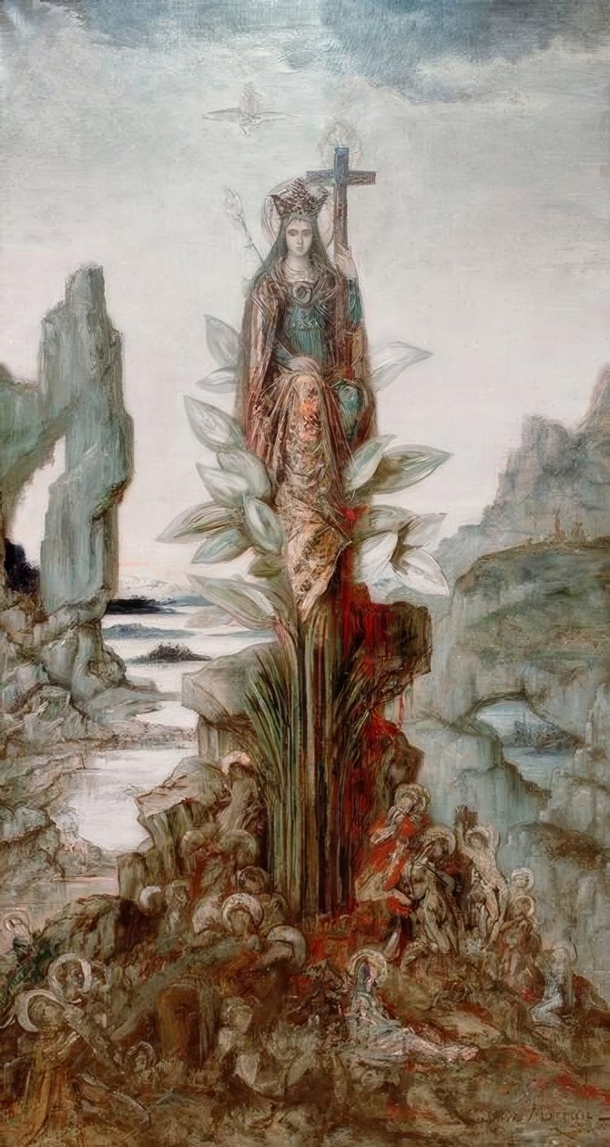 Mystický květ od Gustave Moreau