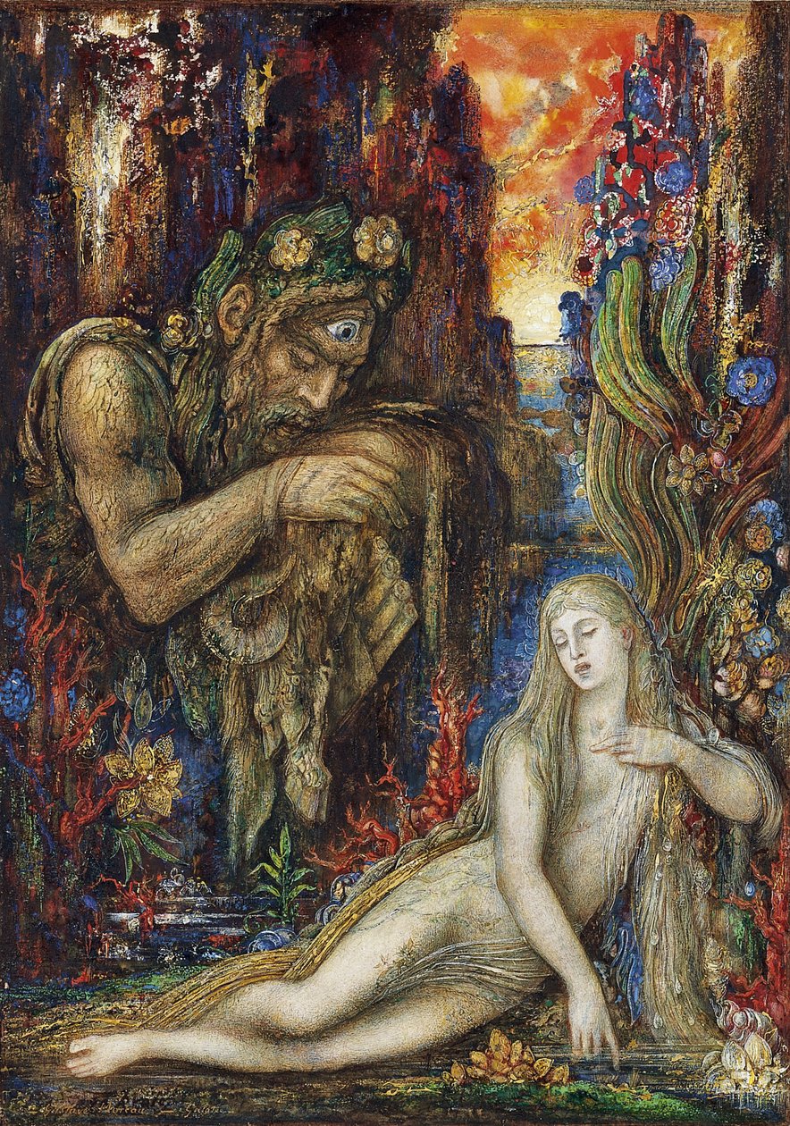 Francouzsky: Galatée Galathea od Gustave Moreau