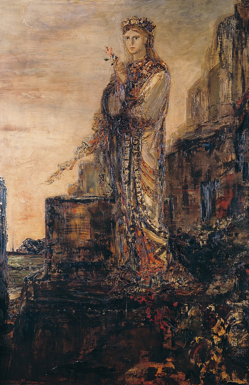 Helena na Trojských valech od Gustave Moreau