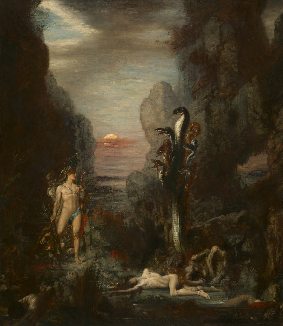 Hercules a Lernaean Hydra, 187576. od Gustave Moreau